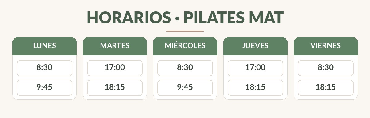 Horarios