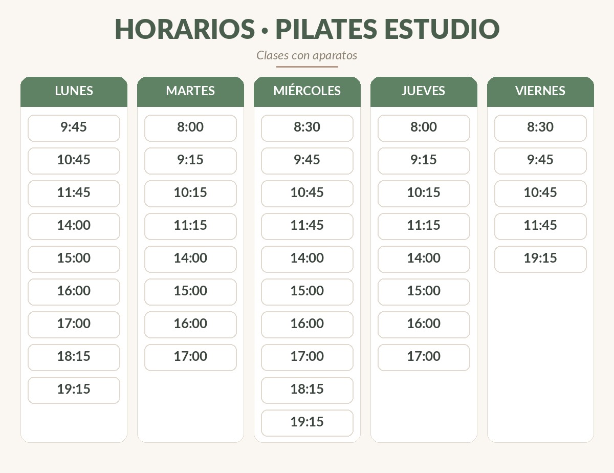 Horarios